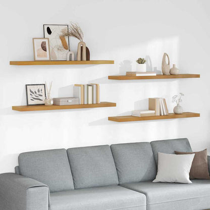 vidaXL Floating Wall Shelves 120x23.5x3.8 cm MDF 4 pcs