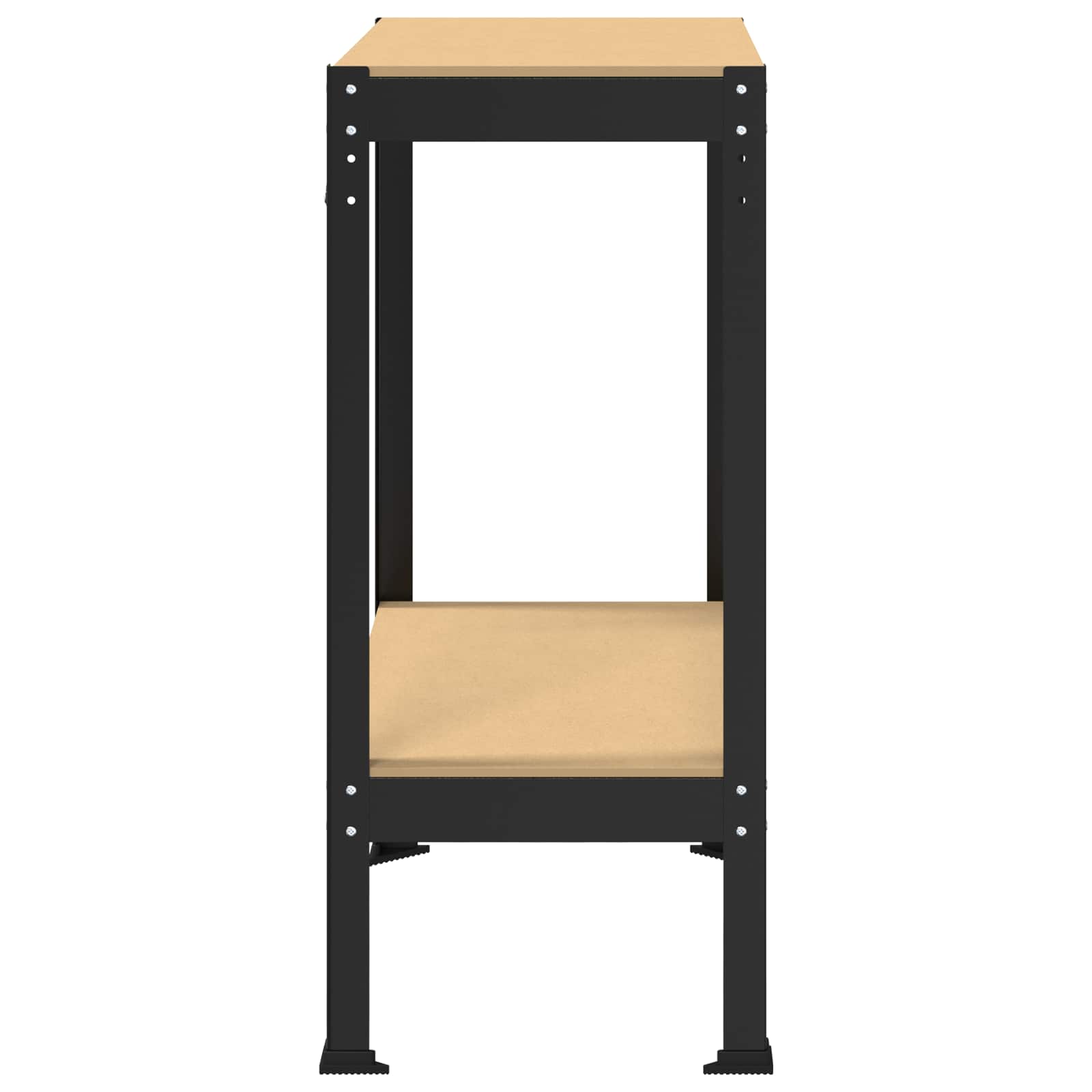 vidaXL Workbench Black 81 x 41 x 91 cm Engineered Wood and Metal 6