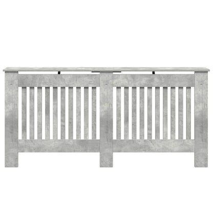 vidaXL Radiator Cover Concrete Grey 172 x 19 x 81.5 cm Engineered Wood 4