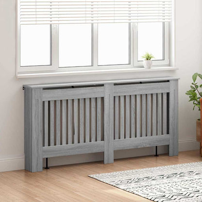 vidaXL Radiator Cover Grey Sonoma 172 x 19 x 81.5 cm Engineered Wood 3