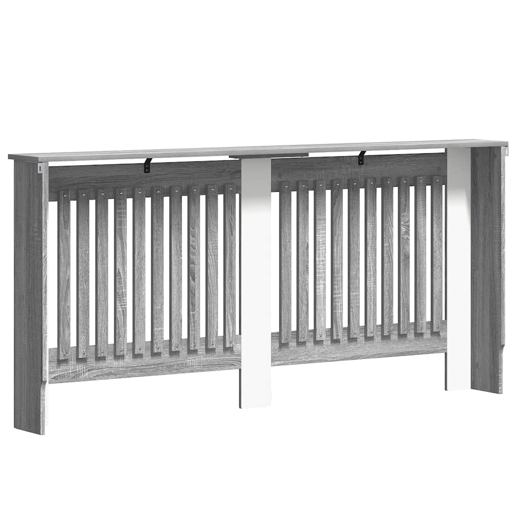 vidaXL Radiator Cover Grey Sonoma 172 x 19 x 81.5 cm Engineered Wood 6