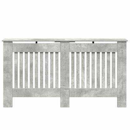 vidaXL Radiator Cover Concrete Grey 152 x 19 x 81.5 cm Engineered Wood 4
