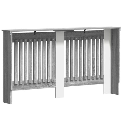 vidaXL Radiator Cover Grey Sonoma 152 x 19 x 81.5 cm Engineered Wood 6