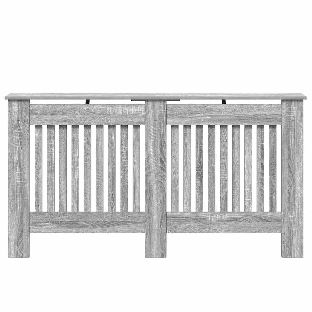 vidaXL Radiator Cover Grey Sonoma 152 x 19 x 81.5 cm Engineered Wood 4
