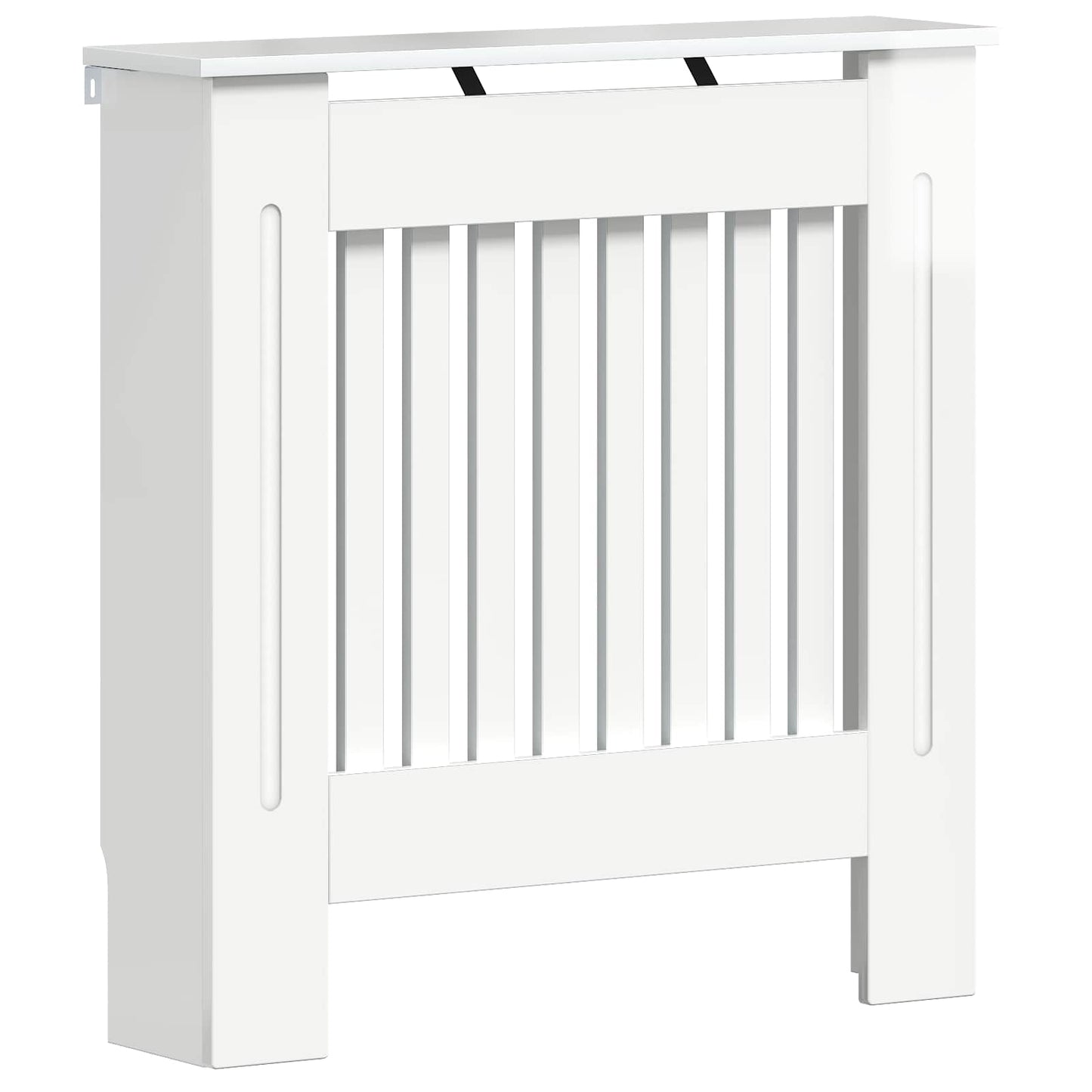 vidaXL Radiator Cover High Gloss White 78 x 19 x 81.5 cm 2