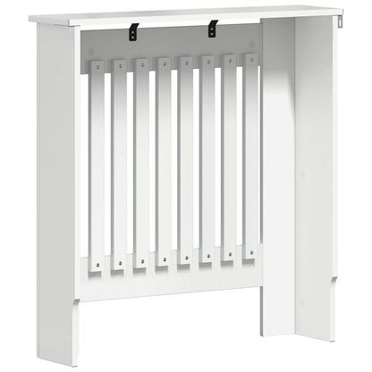 vidaXL Radiator Cover High Gloss White 78 x 19 x 81.5 cm 6