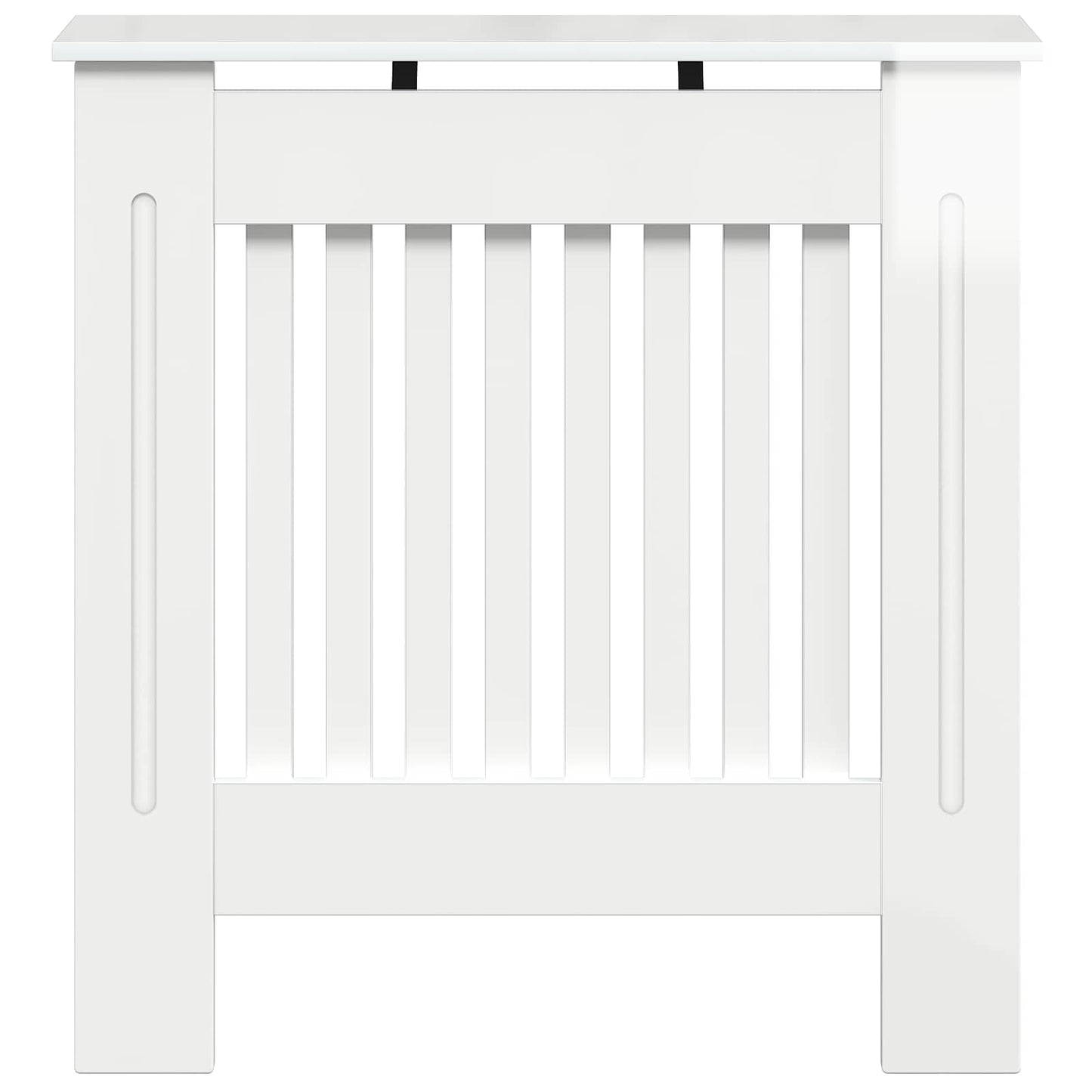 vidaXL Radiator Cover High Gloss White 78 x 19 x 81.5 cm 4