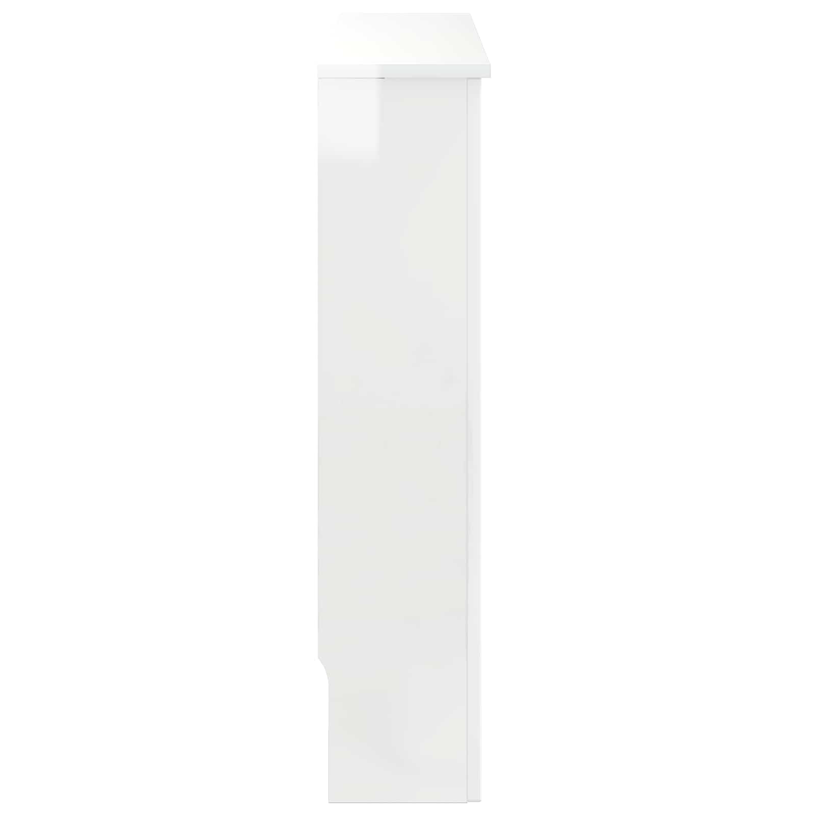 vidaXL Radiator Cover High Gloss White 78 x 19 x 81.5 cm 5