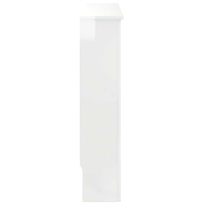 vidaXL Radiator Cover High Gloss White 78 x 19 x 81.5 cm 5