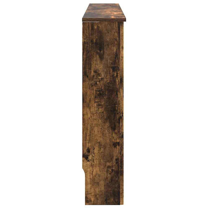 vidaXL Radiator Cover Smoked Oak 112 x 19 x 81.5 cm Engineered Wood 5