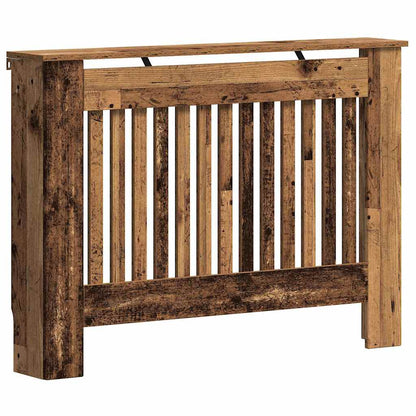 vidaXL Radiator Cover Old Wood 112 x 19 x 81.5 cm Engineered Wood 2