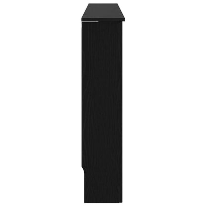 vidaXL Radiator Cover Black Oak 112 x 19 x 81.5 cm Engineered Wood 5