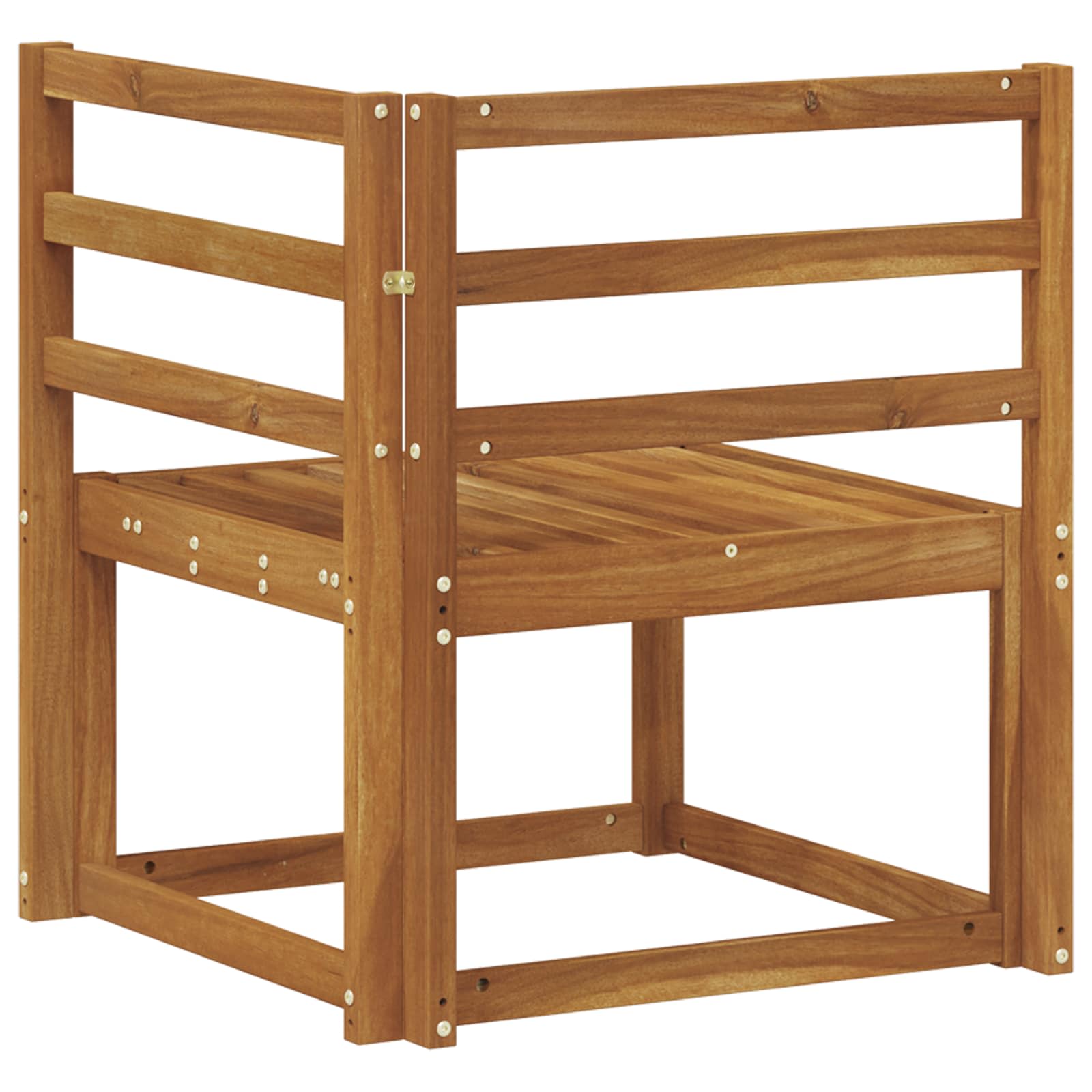vidaXL Outdoor Corner Sofa Solid Acacia Wood Natural 63 x 63 x 73 cm 5