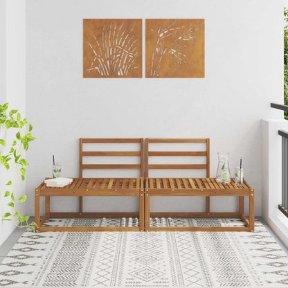 vidaXL Outdoor Middle and Corner Sofa 2 Piece
