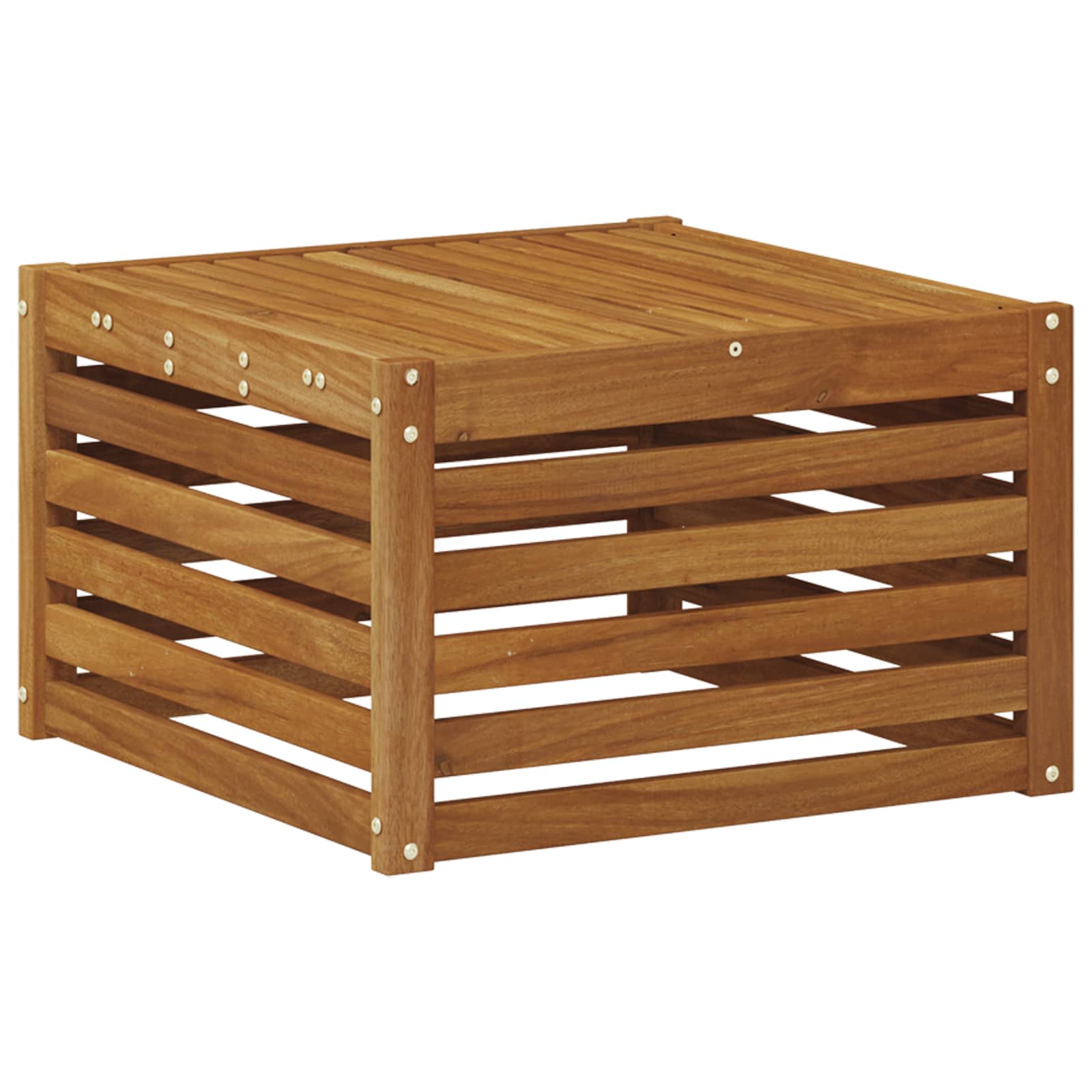 vidaXL Outdoor Table Solid Acacia Wood Natural 59 x 59 x 37 cm 2