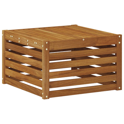vidaXL Outdoor Table Solid Acacia Wood Natural 59 x 59 x 37 cm 2