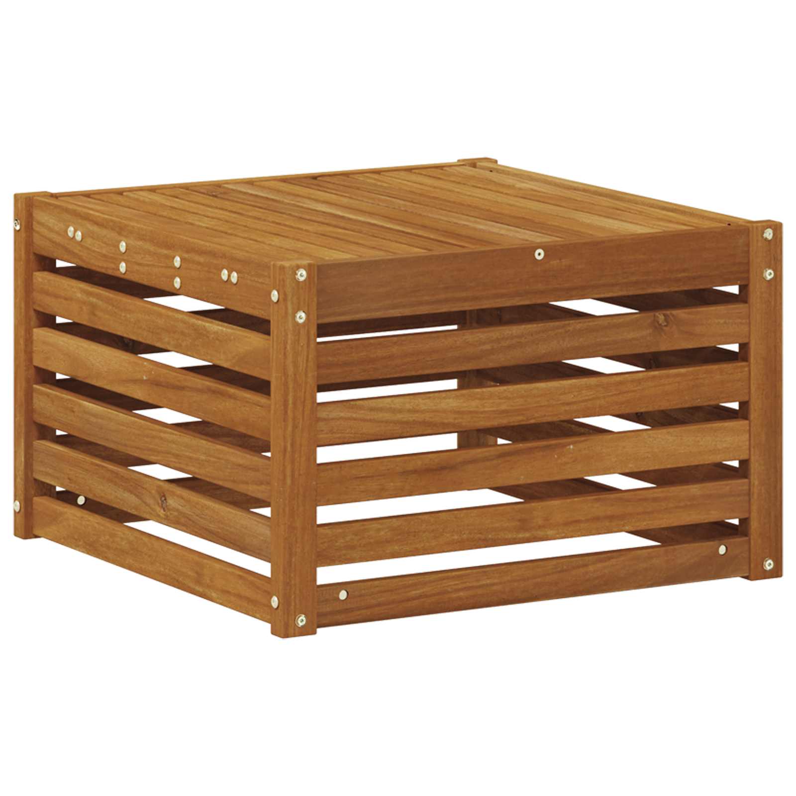 vidaXL Outdoor Table Solid Acacia Wood Natural 59 x 59 x 37 cm 6