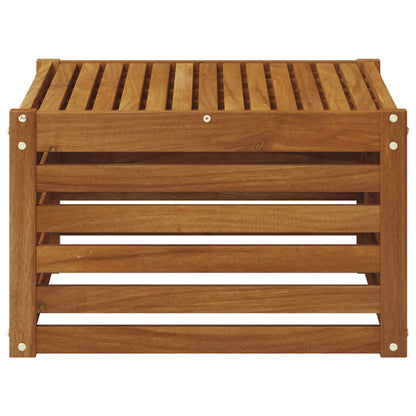 vidaXL Outdoor Table Solid Acacia Wood Natural 59 x 59 x 37 cm 4