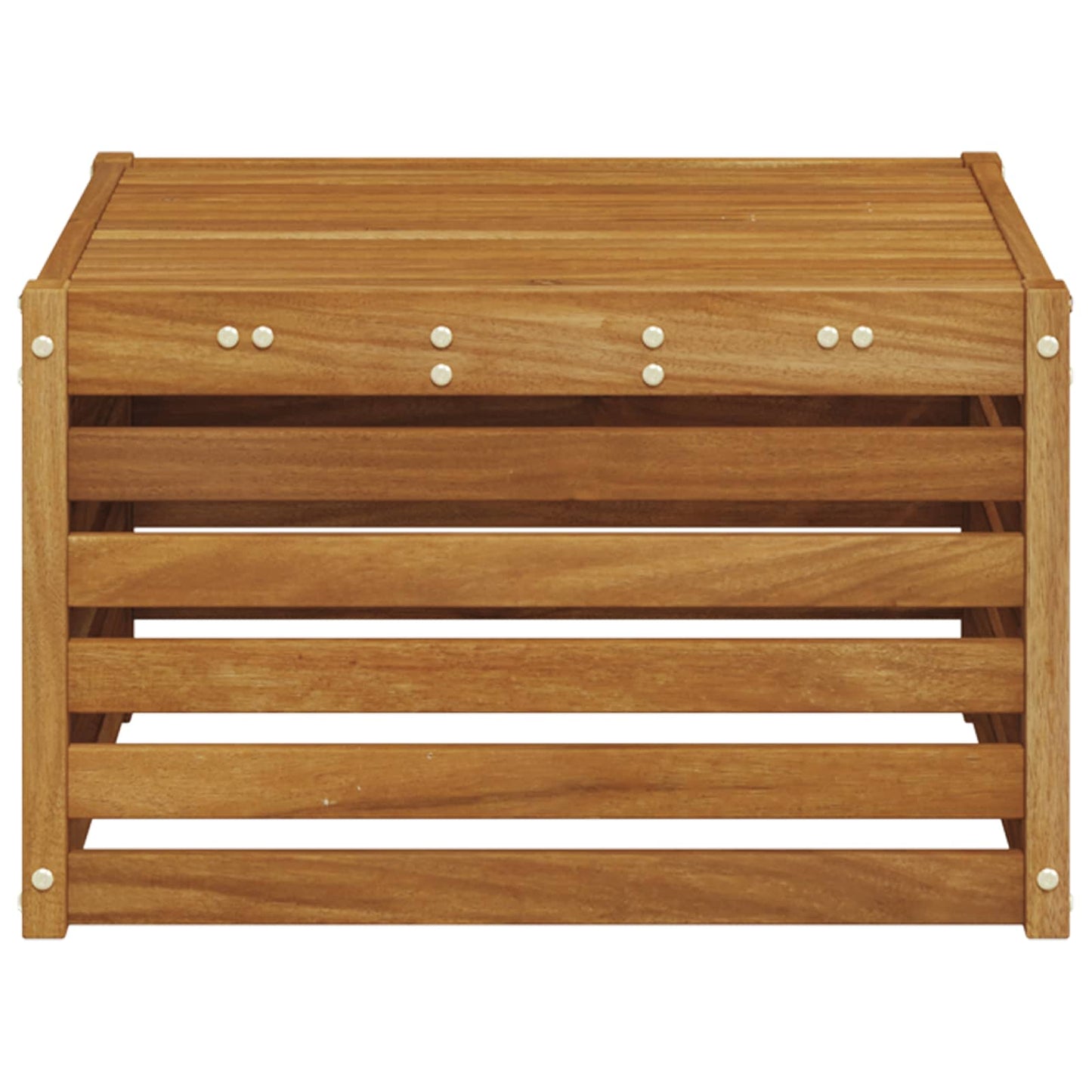 vidaXL Outdoor Table Solid Acacia Wood Natural 59 x 59 x 37 cm 5