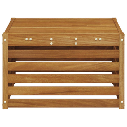 vidaXL Outdoor Table Solid Acacia Wood Natural 59 x 59 x 37 cm 5
