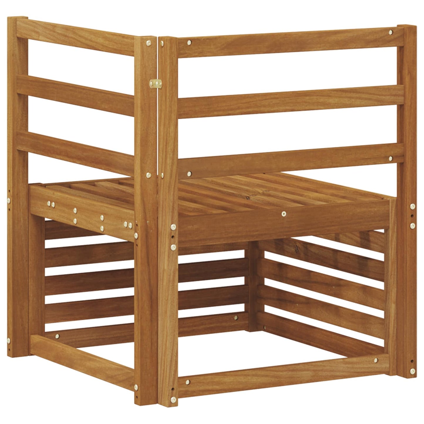 vidaXL Outdoor Corner Sofa Solid Acacia Wood Natural 63 x 63 x 73 cm 5
