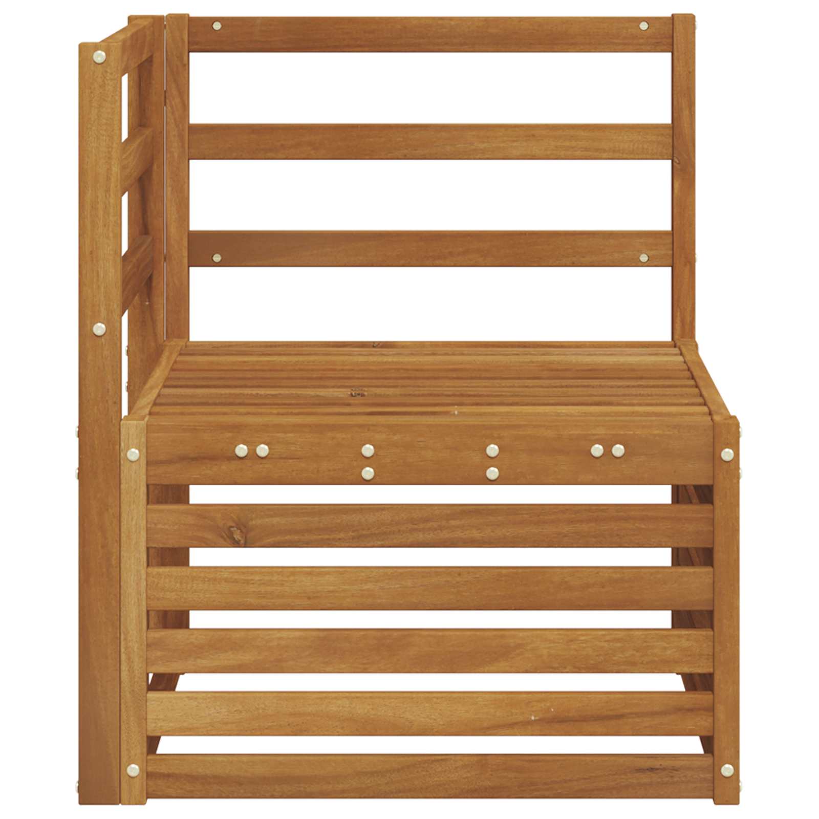 vidaXL Outdoor Corner Sofa Solid Acacia Wood Natural 63 x 63 x 73 cm 4