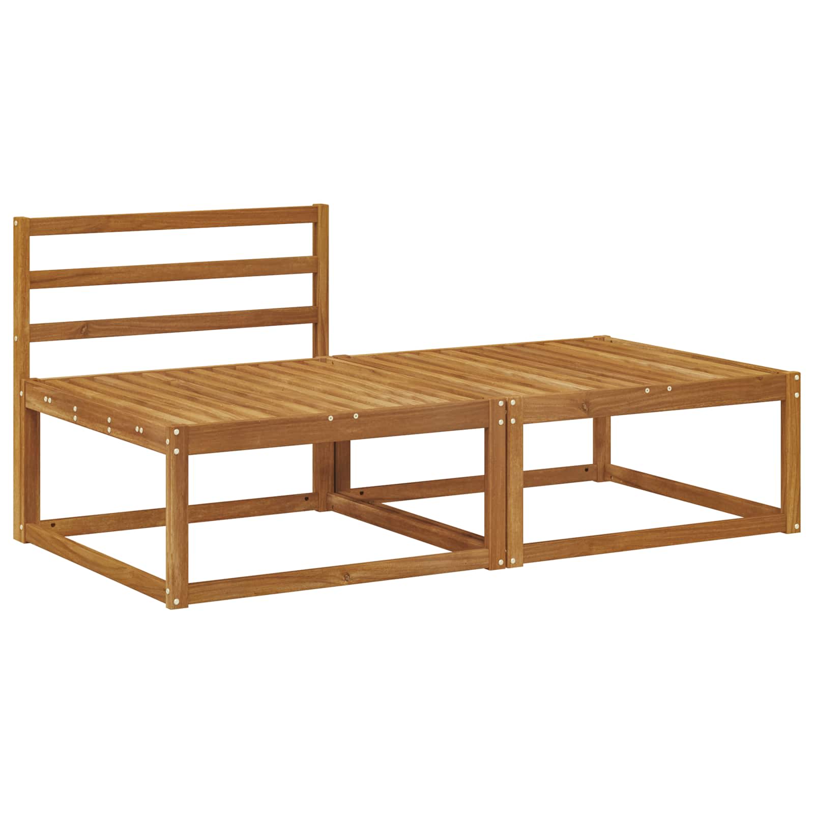 vidaXL Sectional Sofa Units 2 Piece Natural 2