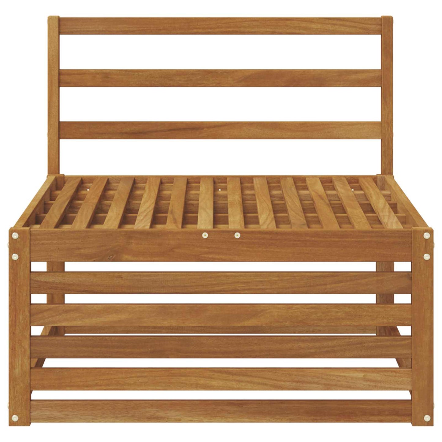 vidaXL Outdoor Middle Sofa Solid Acacia Wood Natural 79 x 83 x 73 cm 3