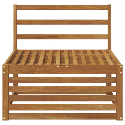 vidaXL Outdoor Middle Sofa Solid Acacia Wood Natural 79 x 83 x 73 cm 3