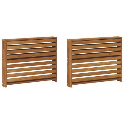 vidaXL Armrest 2 pcs Natural 78.5 x 10 x 61 cm Solid Acacia Wood 2