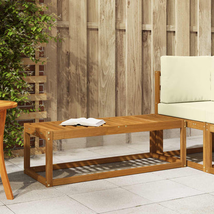 vidaXL Outdoor Stool Bench Solid Acacia Wood Natural 115 x 43 x 37 cm 1