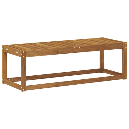 vidaXL Outdoor Stool Bench Solid Acacia Wood Natural 115 x 43 x 37 cm 6