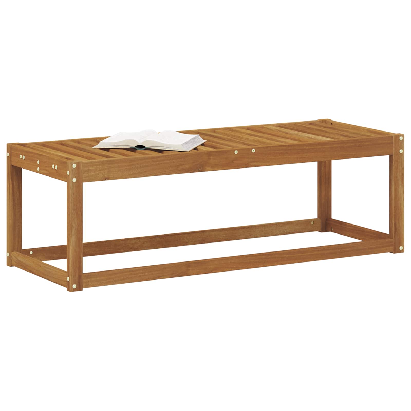 vidaXL Outdoor Stool Bench Solid Acacia Wood Natural 115 x 43 x 37 cm 3