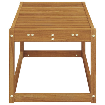 vidaXL Outdoor Stool Bench Solid Acacia Wood Natural 115 x 43 x 37 cm 5