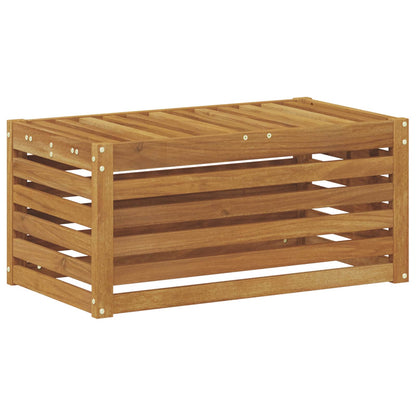 vidaXL Outdoor Stool Bench Solid Acacia Wood Natural 79 x 43 x 37 cm 6