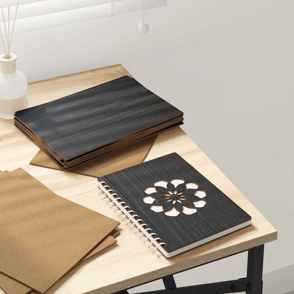 vidaXL Decor Panels 150 pcs Black Oak 15 x 21 x 0.27 cm 1
