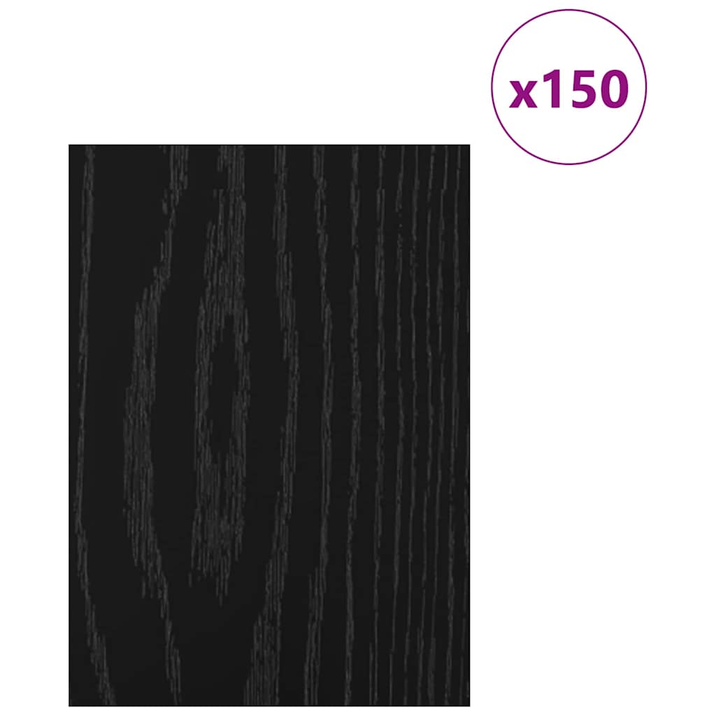 vidaXL Decor Panels 150 pcs Black Oak 15 x 21 x 0.27 cm 3