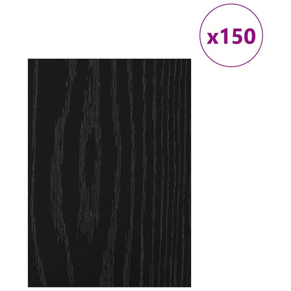 vidaXL Decor Panels 150 pcs Black Oak 15 x 21 x 0.27 cm 3