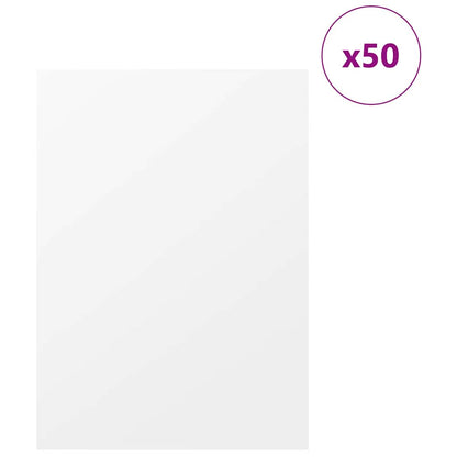 vidaXL Decor Panels 50 pcs White 30 x 42 x 0.27 cm Engineered Wood 3