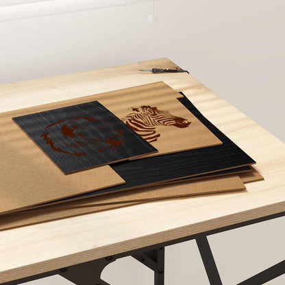 vidaXL Decor Panels 50 pcs Black Oak 30 x 42 x 0.27 cm Engineered Wood 4