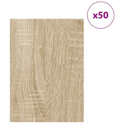 vidaXL Decor Panels 50 pcs Sonoma Oak 30 x 42 x 0.27 cm 3