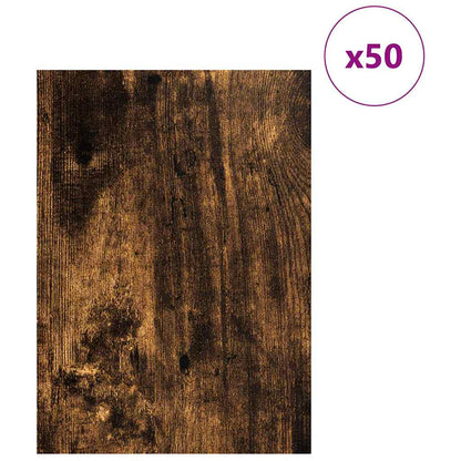 vidaXL Decor Panels 50 pcs Smoked Oak 30 x 42 x 0.27 cm 3