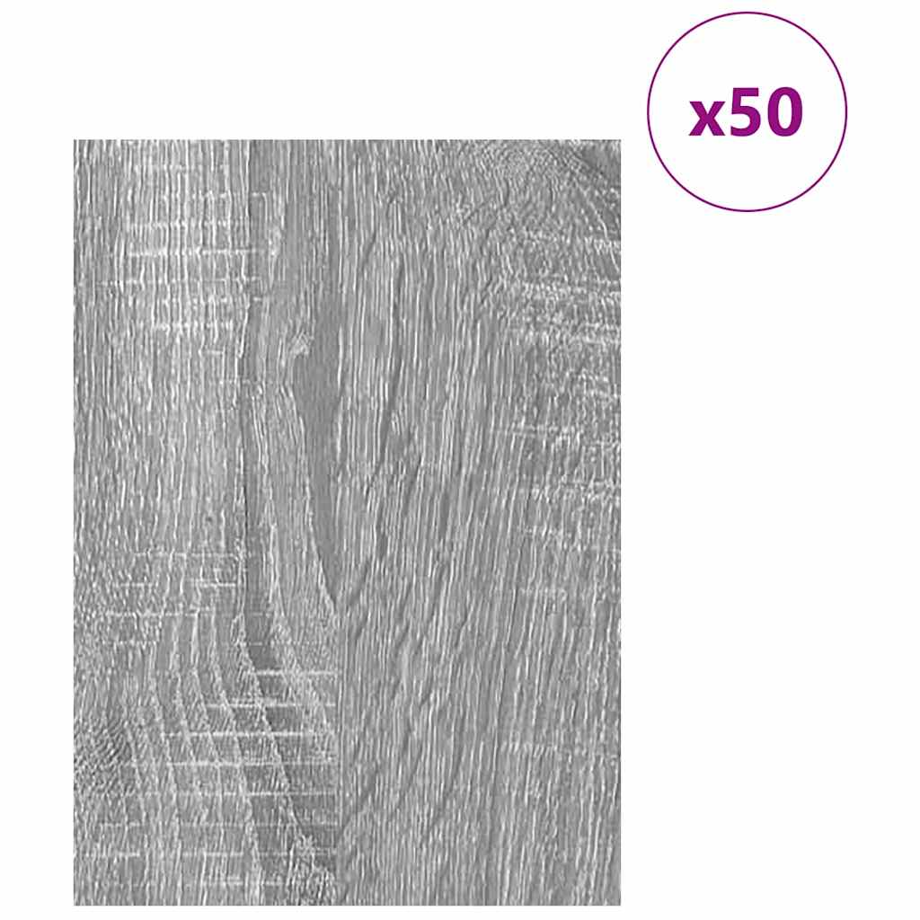 vidaXL Decor Panels 50 pcs Grey Sonoma 30 x 42 x 0.27 cm 3