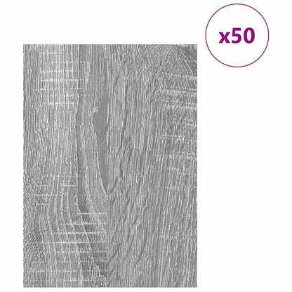 vidaXL Decor Panels 50 pcs Grey Sonoma 30 x 42 x 0.27 cm 3