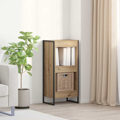 vidaXL Book Cabinet 40 x 30 x 86.5 cm Engineered Wood Artisian Oak 1