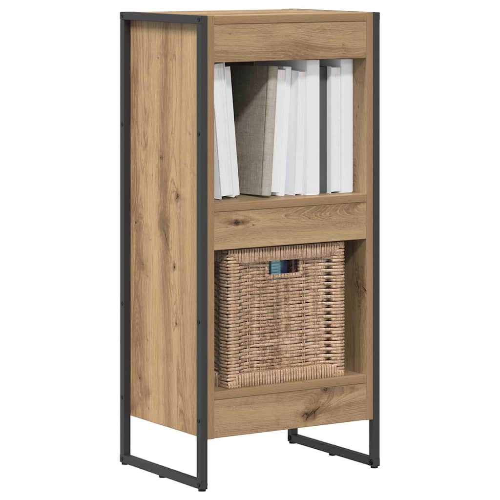 vidaXL Book Cabinet 40 x 30 x 86.5 cm Engineered Wood Artisian Oak 3