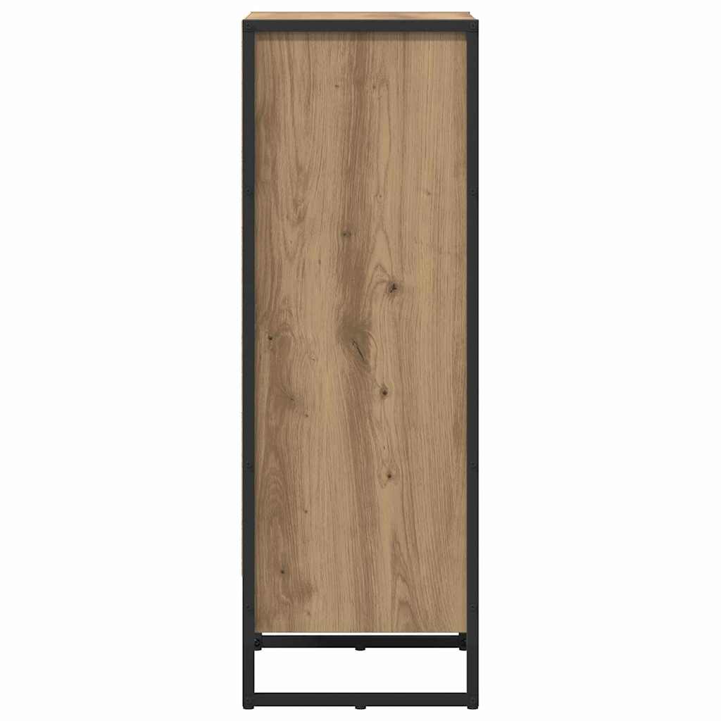 vidaXL Book Cabinet 40 x 30 x 86.5 cm Engineered Wood Artisian Oak 6