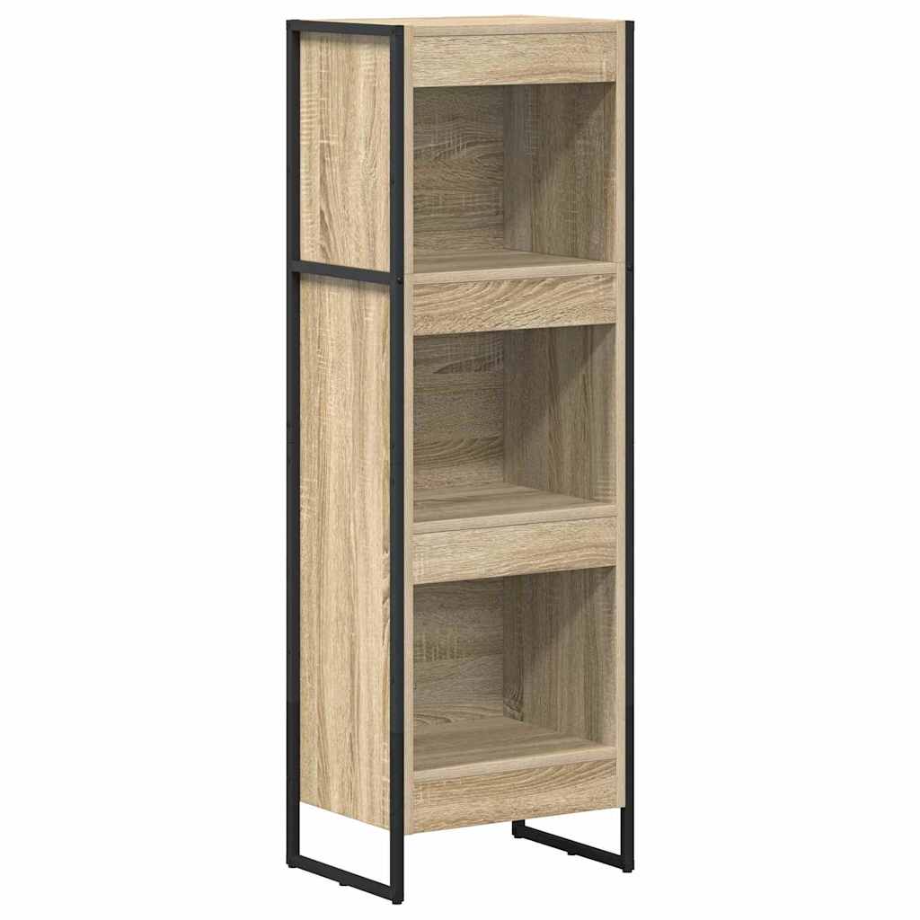 vidaXL Book Cabinet 40 x 30 x 121 cm Engineered Wood Sonoma 2