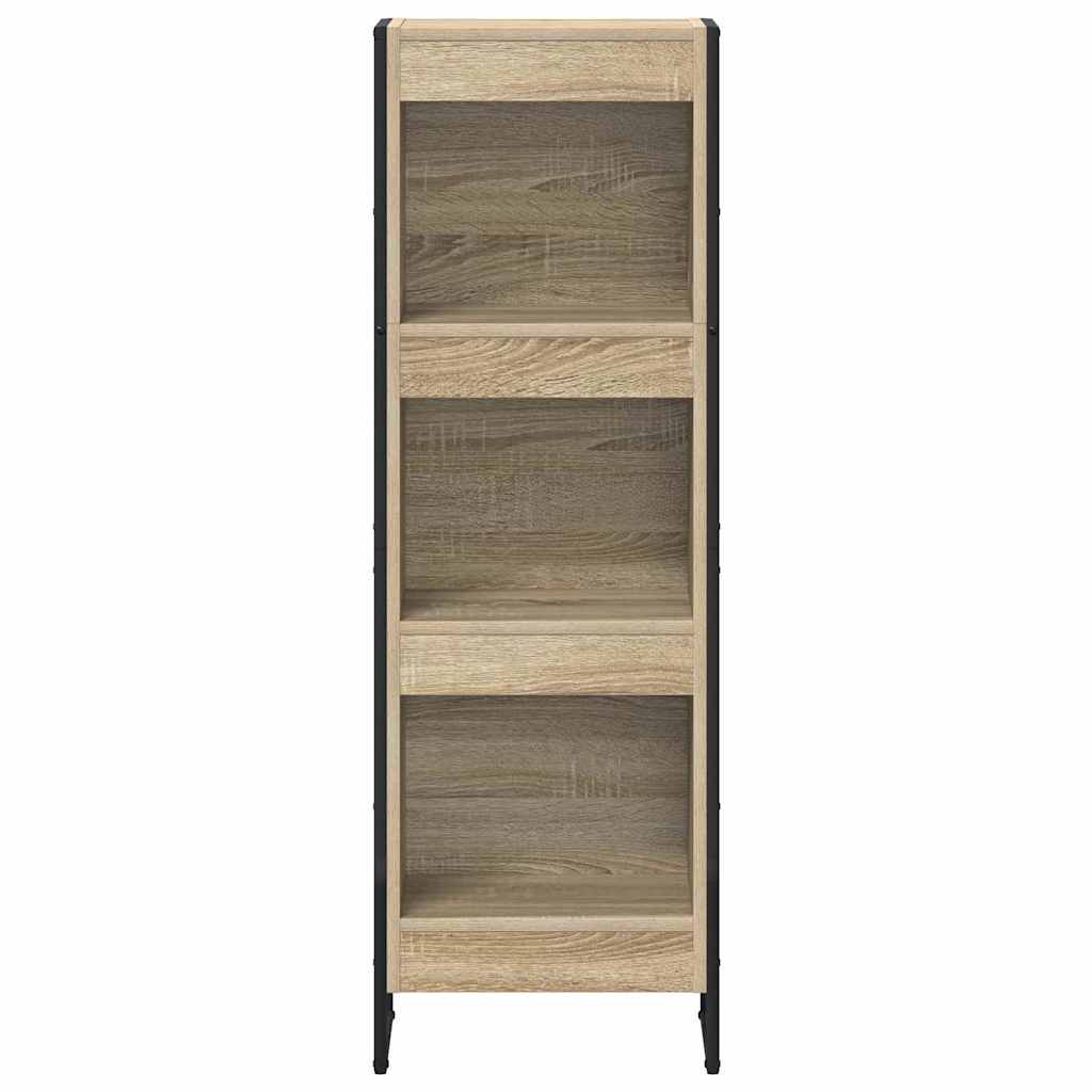 vidaXL Book Cabinet 40 x 30 x 121 cm Engineered Wood Sonoma 5