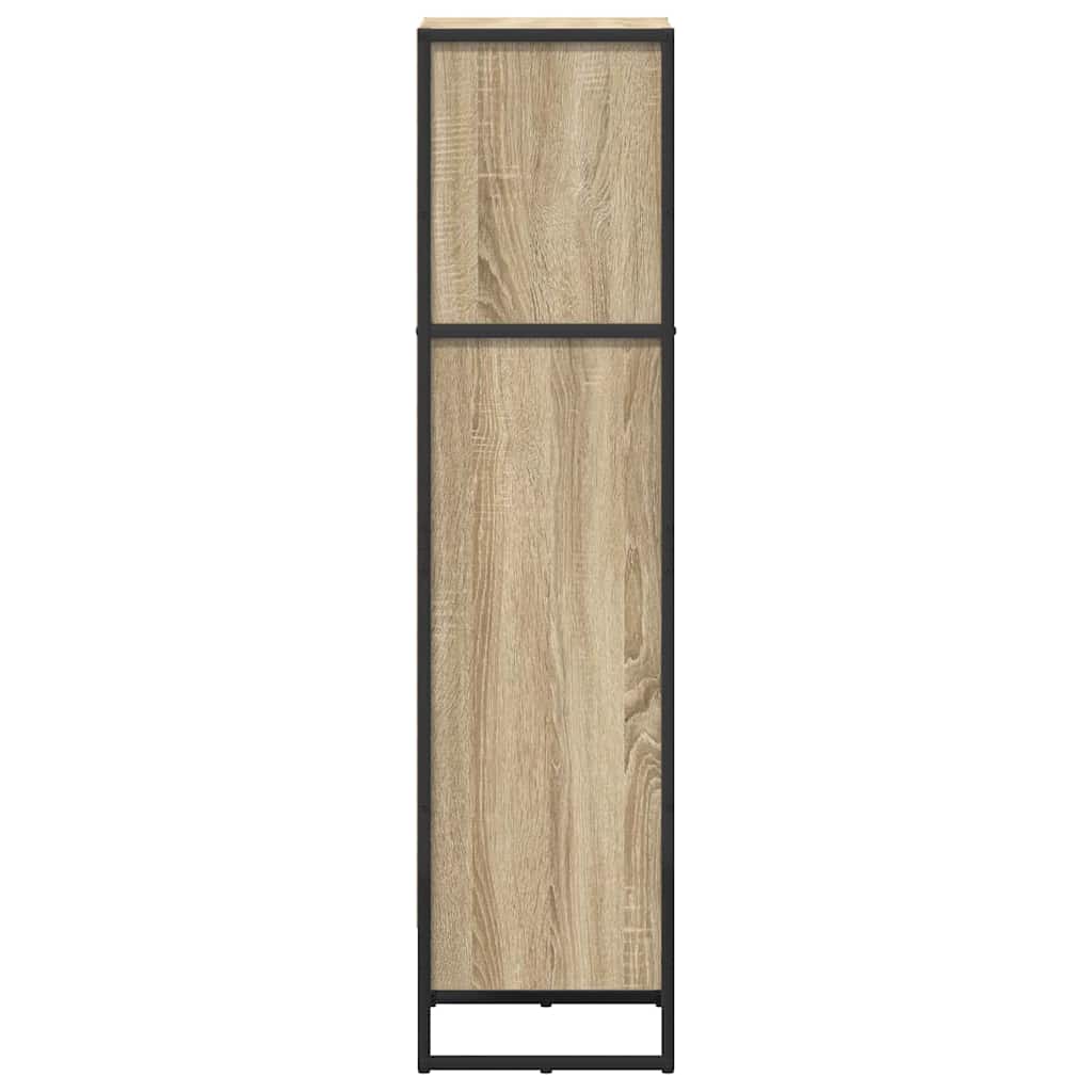 vidaXL Book Cabinet 40 x 30 x 121 cm Engineered Wood Sonoma 6